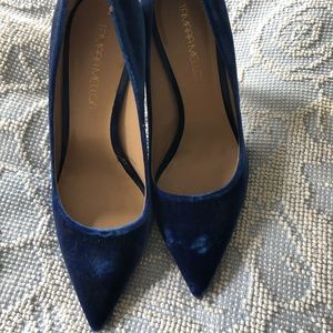 Tamara Mellon Blue Velvet Pumps